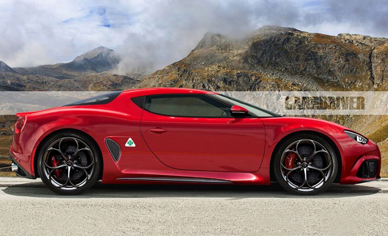 2022 Alfa Romeo 8C látványterv oldalról