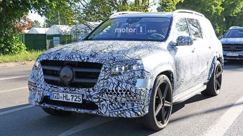 2020-as Mercedes GLS kémfotó elölről