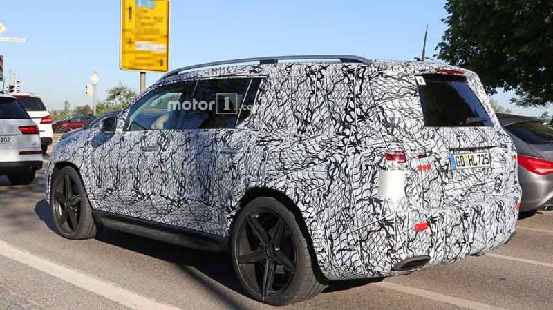2020-as Mercedes GLS kémfotó hátulról
