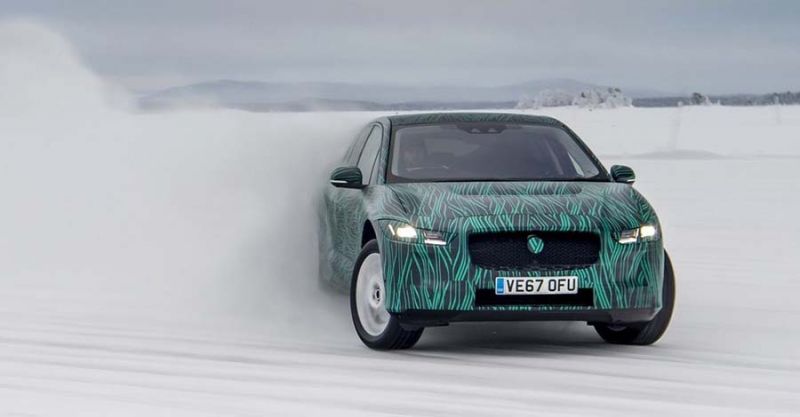 Jaguar I-Pace akkumulátor és futómű teszt Norvégiában