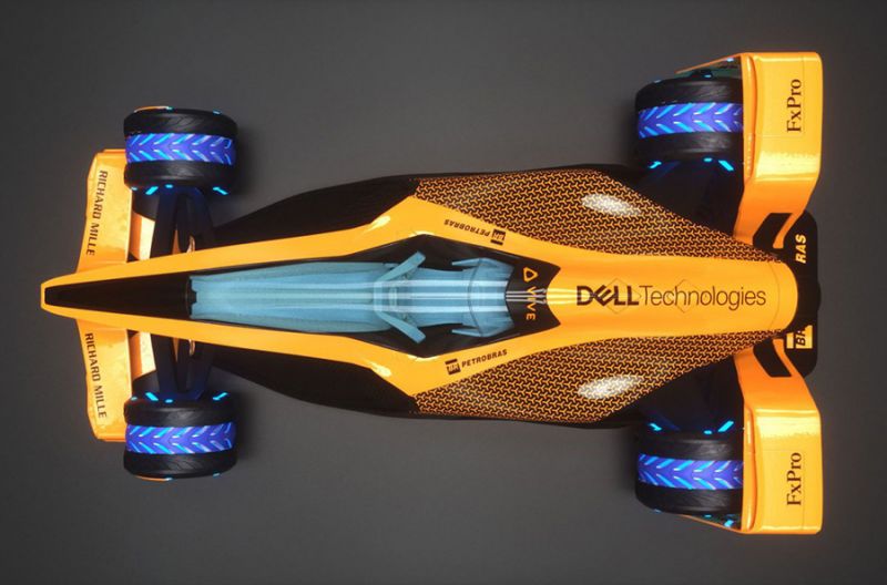 McLaren MCLExtreme felülről fotózva