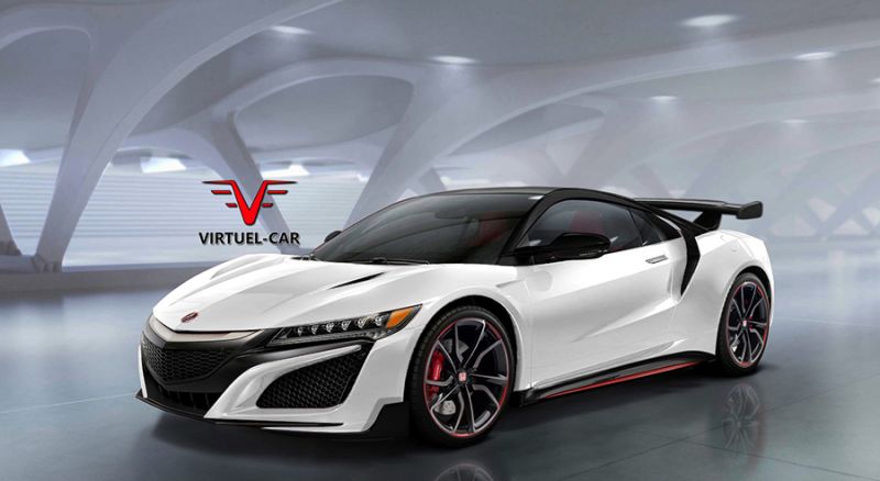 2019 Acura NSX Type-R kiadásának rendere, 45 fokos szögből