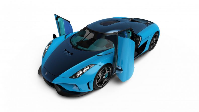 Koenigsegg Regara kék